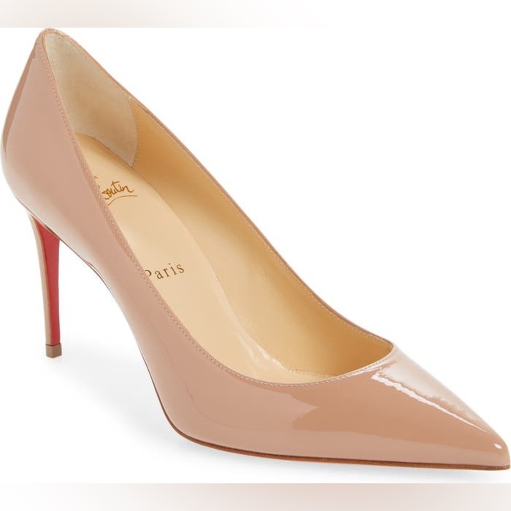 CHRISTIAN LOUBOUTIN Kate Pointed Toe Patent Leather Pump